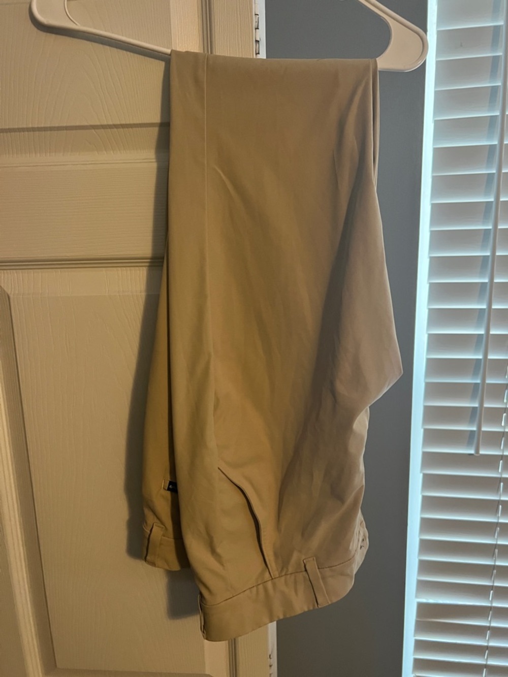 Men's Slim Fit Khaki Trousers - Neutral Beige